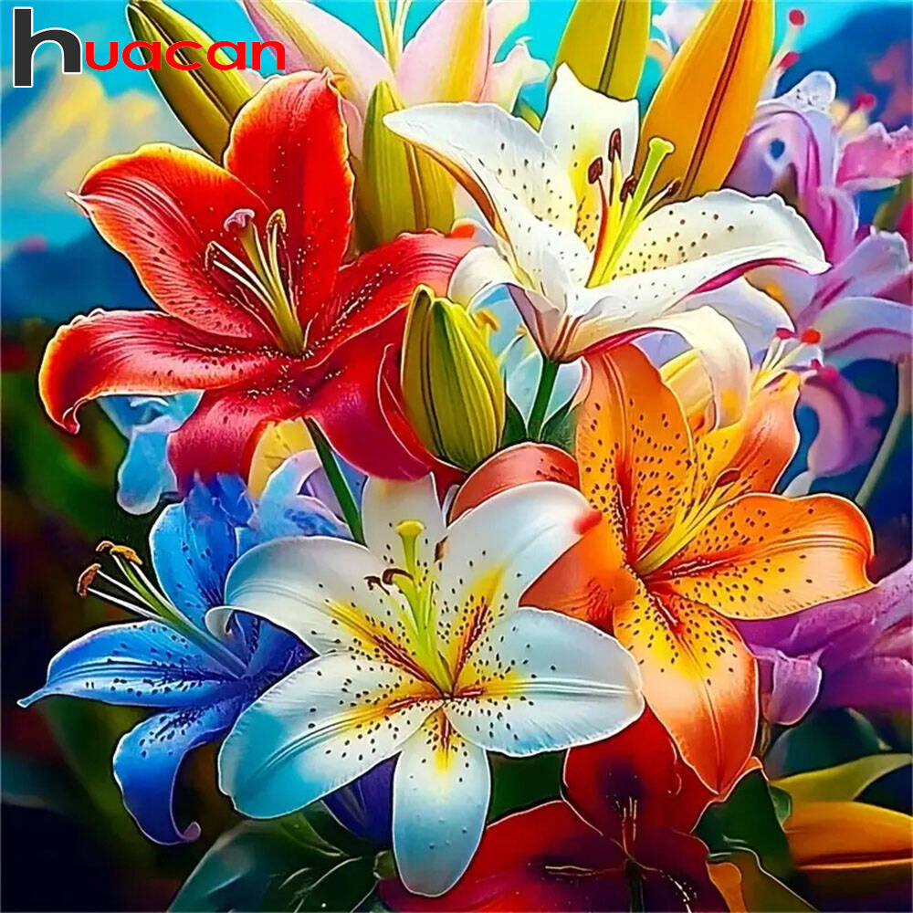 Resin Art Wallpaper - Huacan 2025 koleksi baru lukisan berlian