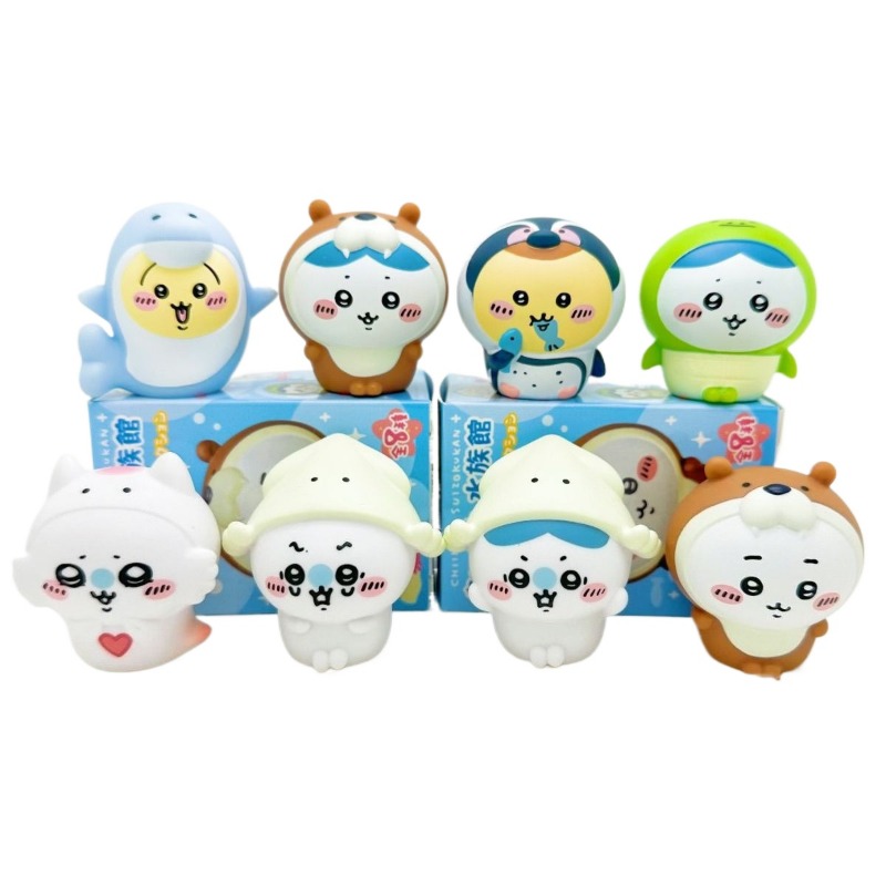 8pcs/Box Figurin Akuarium Chii - Resin Art Case ulasan dan harga