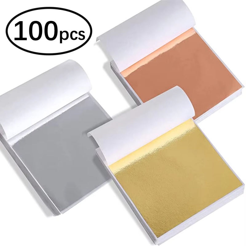100pcs Kertas Foil Imitasi Ema - Resin Art Wedding Gift ulasan dan harga