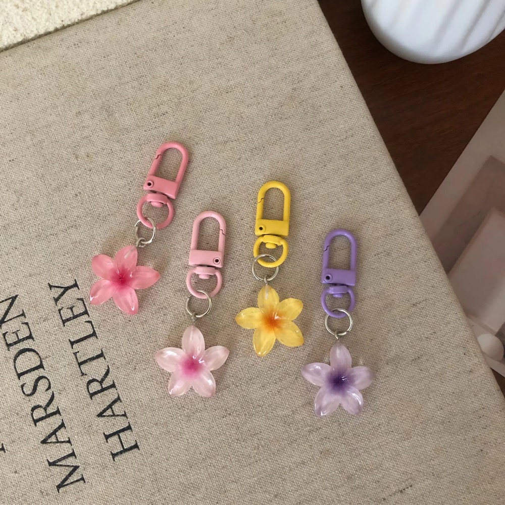 Gantungan Kunci Bunga Lucu Ber - Resin Art Alphabet ulasan dan harga